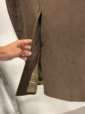 AW1996 Helmut Lang double breasted moleskin coat