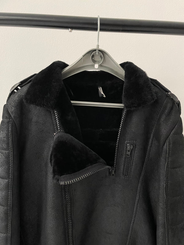 AW2007 Dior × Hedi Slimane "Navigate" shearling leather  jacket
