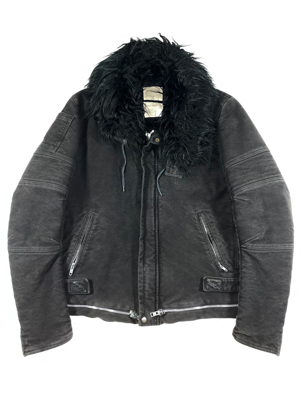 AW1999 Helmut Lang moleskin astro biker jacket