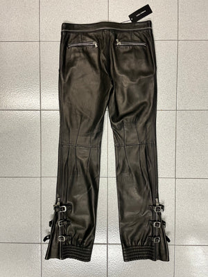 AW2003 Dolce & Gabbana leather bondage biker pants