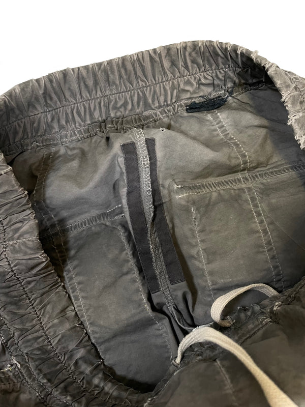 2000s Rick Owens dust grey creatch cargo pants
