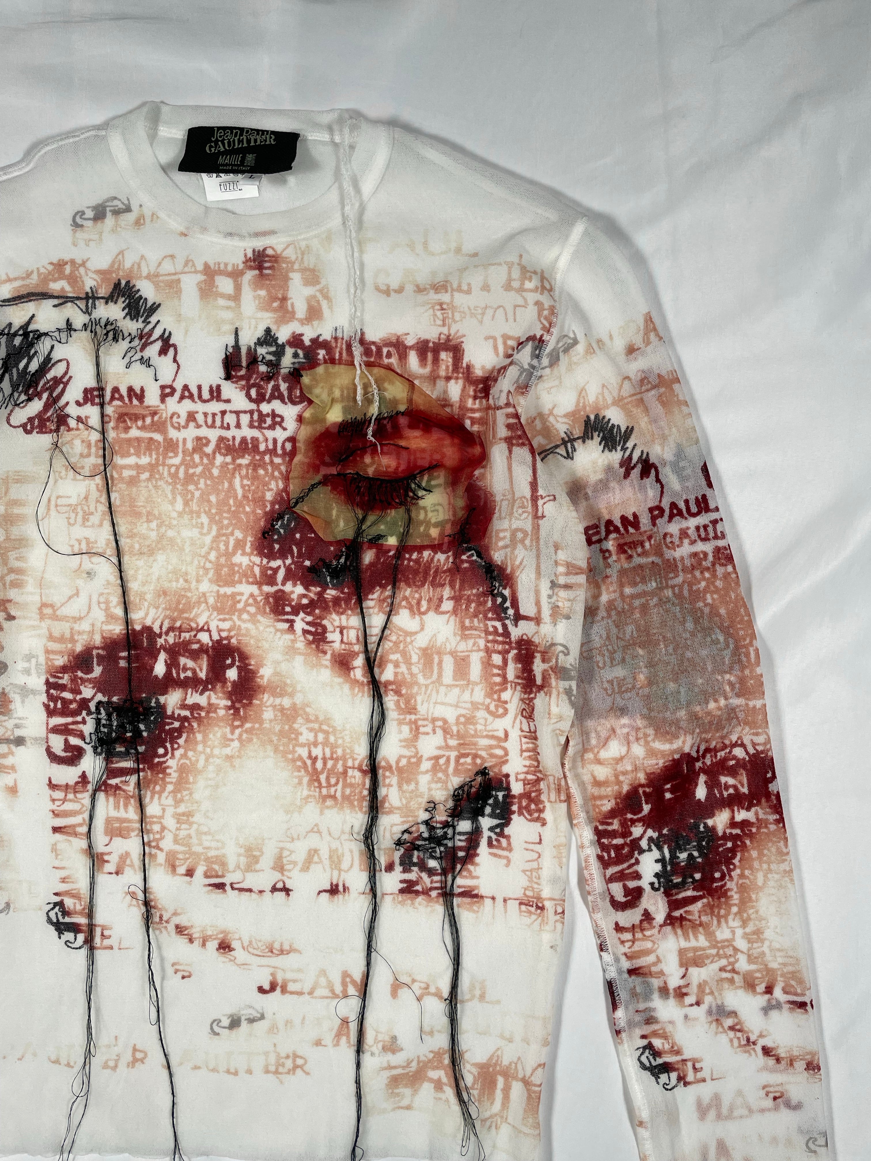 Jean Paul GAULTIER サイバー柄ニット　サイズS shopbring_7224a070008