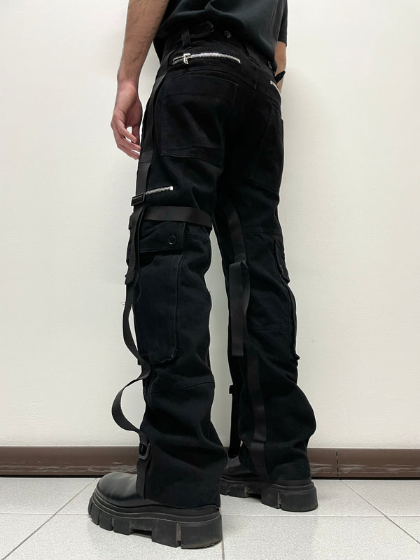 AW2003 Dolce & Gabbana bondage parachute cargo pants