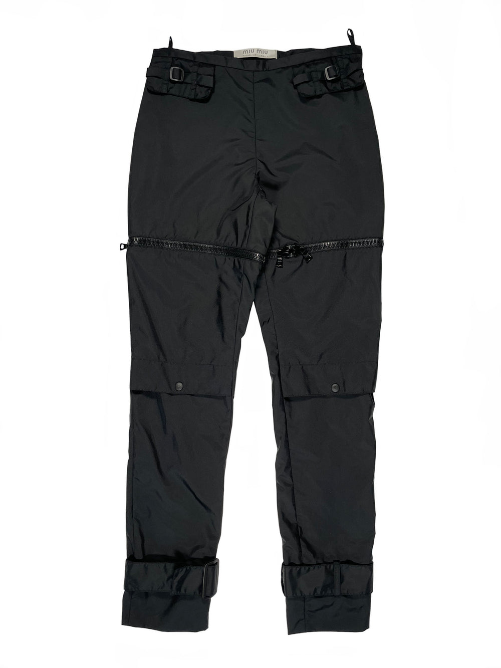 1999 Miu Miu full zip nylon pants