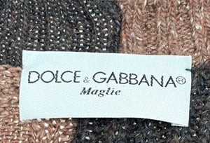 1980’s Dolce & Gabbana alpaca wool patchwork cardigan