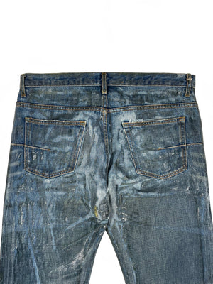AW2003 Dior Homme waxed jeans