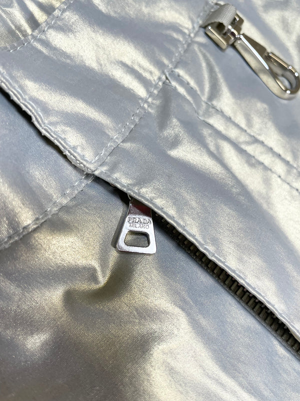 2000’s Prada astro silver cargo pants