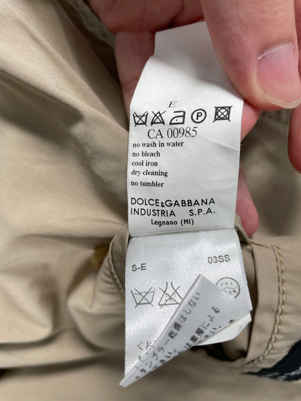 SS2003 Dolce & Gabbana parachute cargo bomber jacket