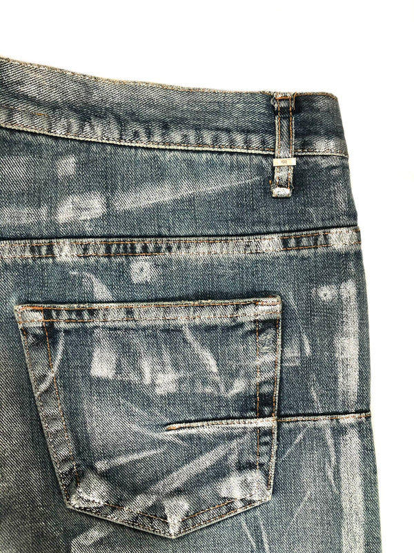 SS2008 Dior “think fast” waxed Denim