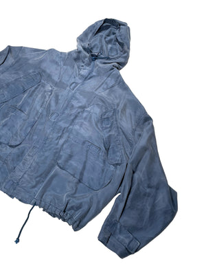 1990’s Katharine Hamnett cargo bomber jacket in silk