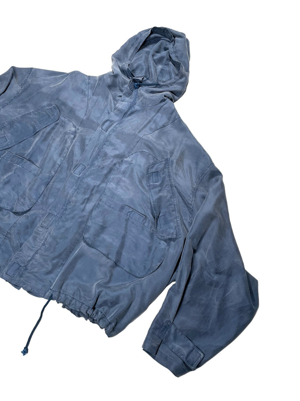 1990’s Katharine Hamnett cargo bomber jacket in silk