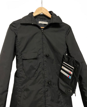 AW1999 Miu Miu hidden pocket technical nylon coat