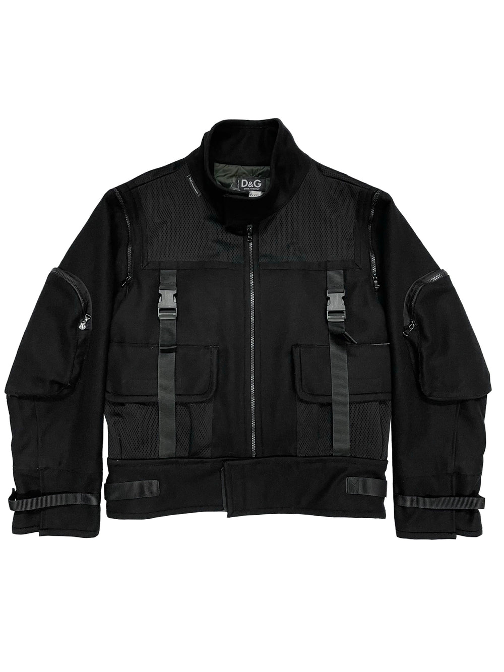 AW2003 Dolce & Gabbana bondage cargo bomber jacket