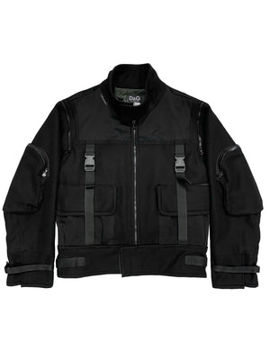 AW2003 Dolce & Gabbana bondage cargo bomber jacket