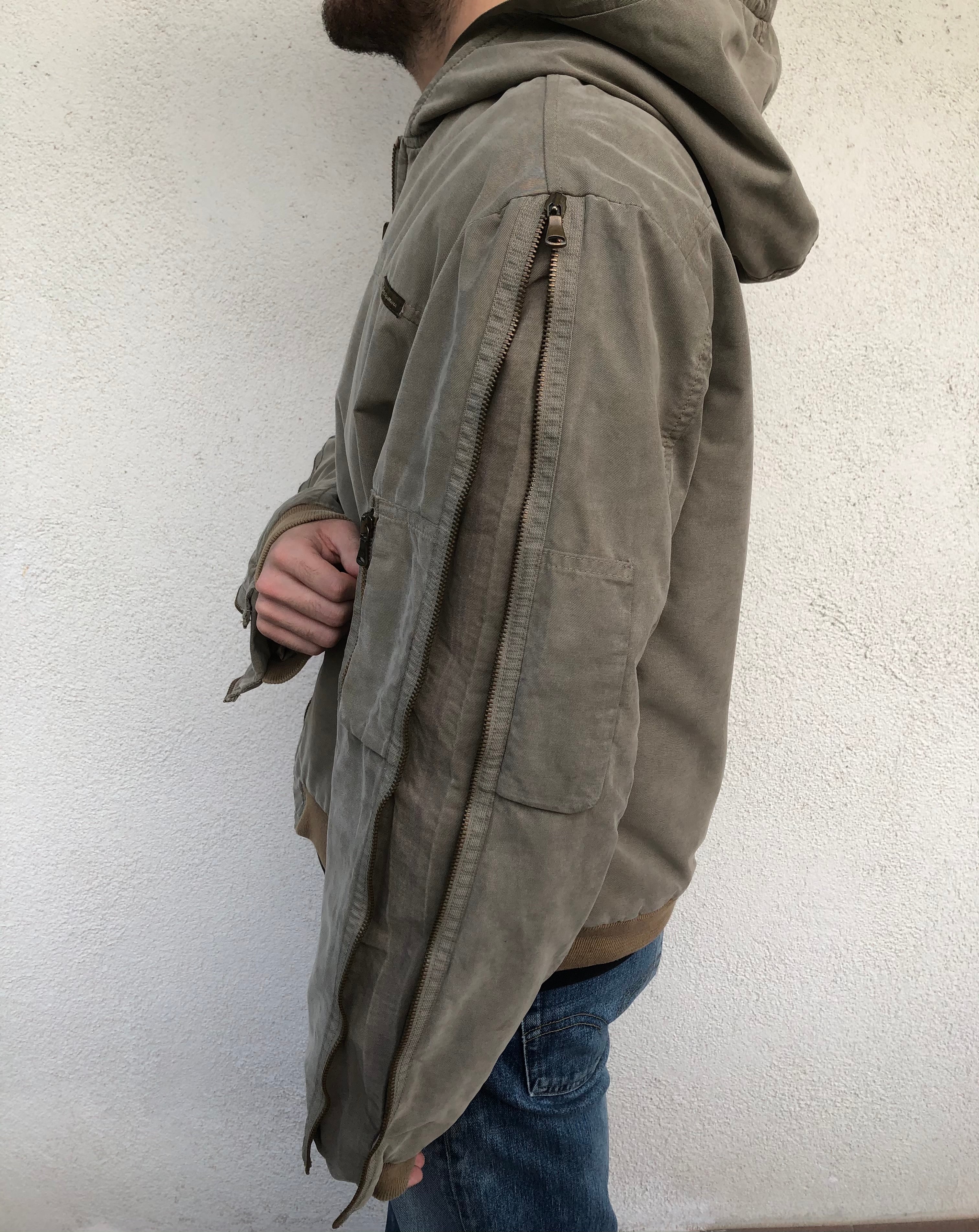 AW2003 Dolce & Gabbana zip sleeve bomber jacket