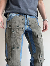 Load image into Gallery viewer, AW2005 Dolce &amp; Gabbana hybrid patchwork cargo jeans
