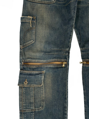 AW2005 Dolce & Gabbana double waisted cargo pants