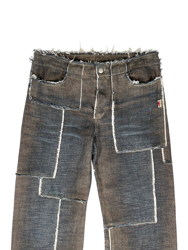 1990s Jean Paul Gaultier patchwork jeans