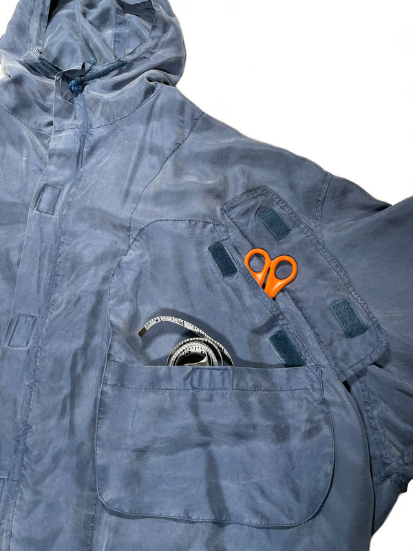 1990’s Katharine Hamnett cargo bomber jacket in silk