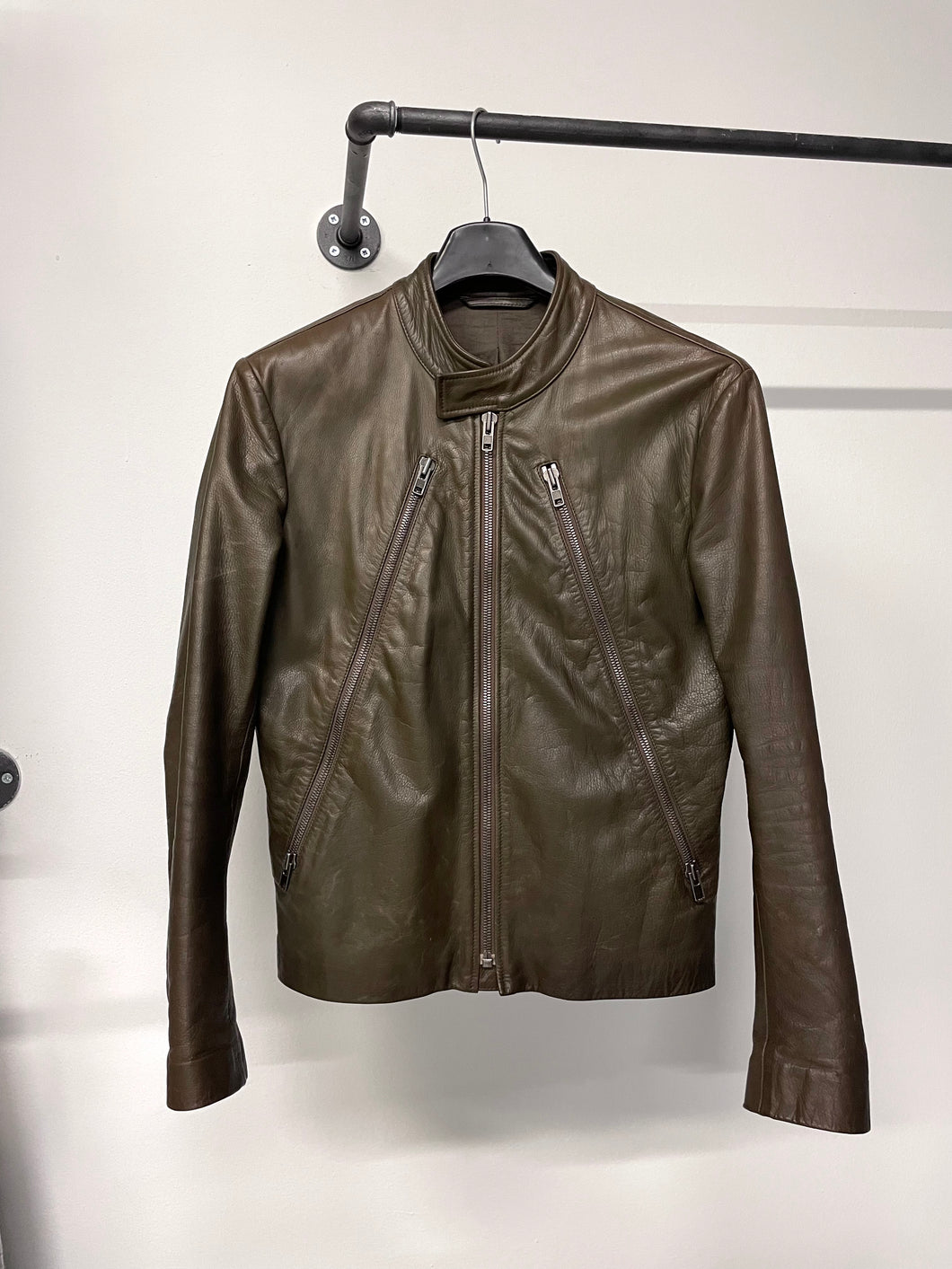 2010 Maison Margiela 5 zip leather jacket