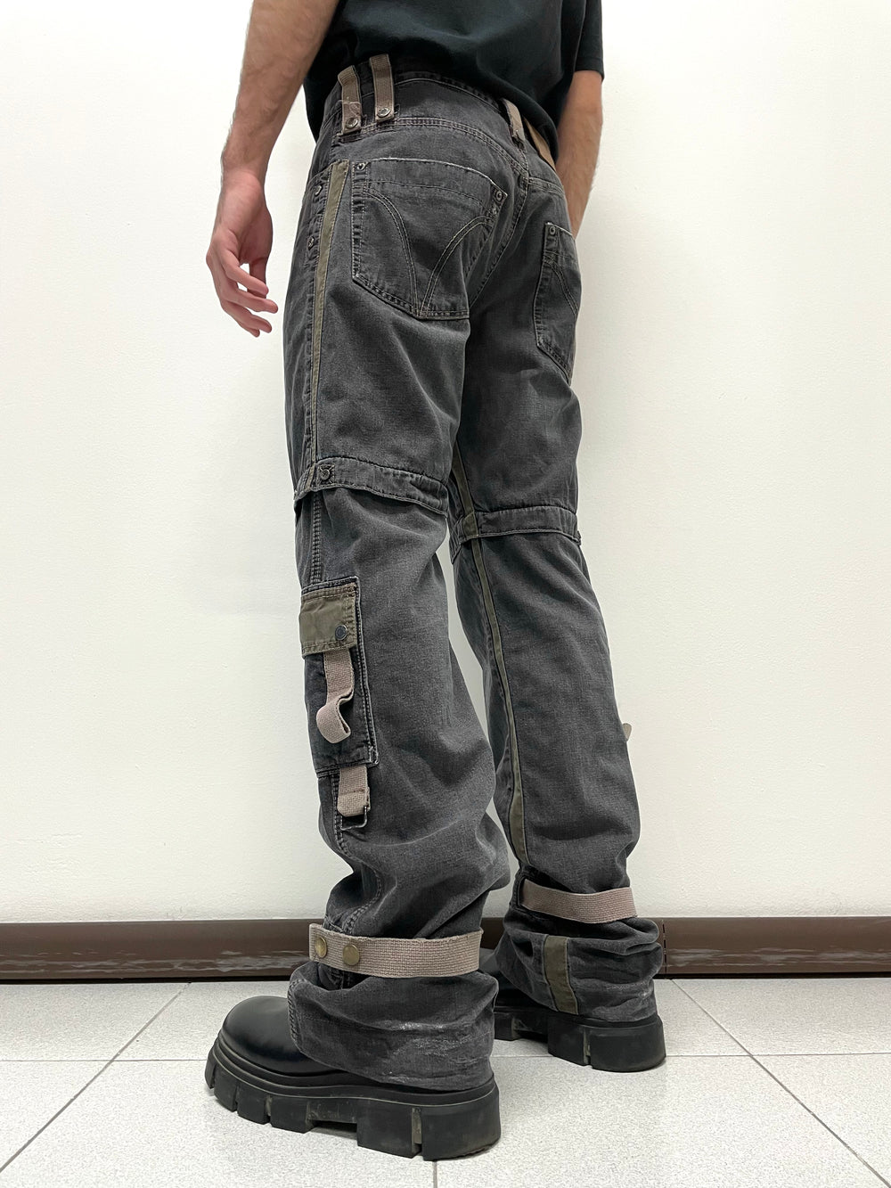 2004 Dolce & Gabbana bondage cargo pants
