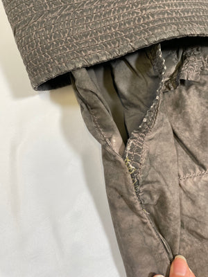 2000s Rick Owens dust grey creatch cargo pants
