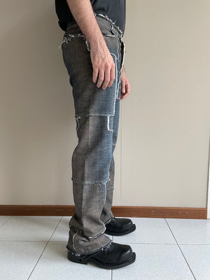 1990s Jean Paul Gaultier patchwork jeans