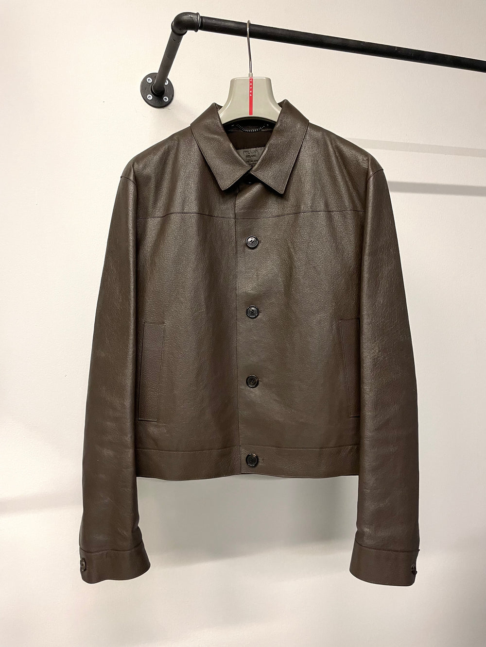 2010s Prada leather jacket