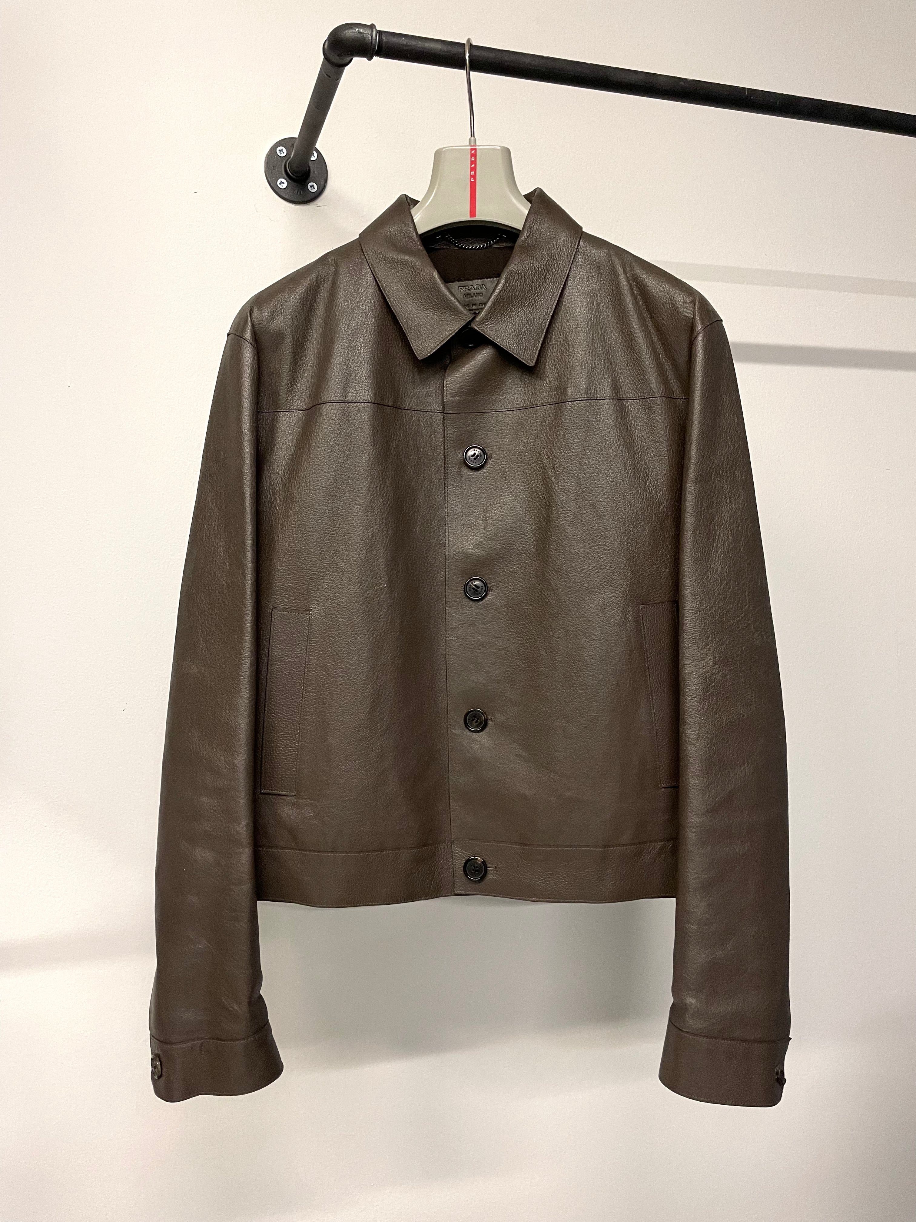 2010s Prada leather jacket