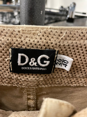 2004 Dolce & Gabbana full zipper cargo multi pockets pants