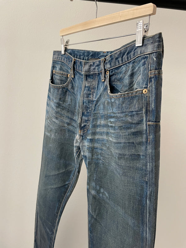 AW2003 Dior Homme waxed jeans