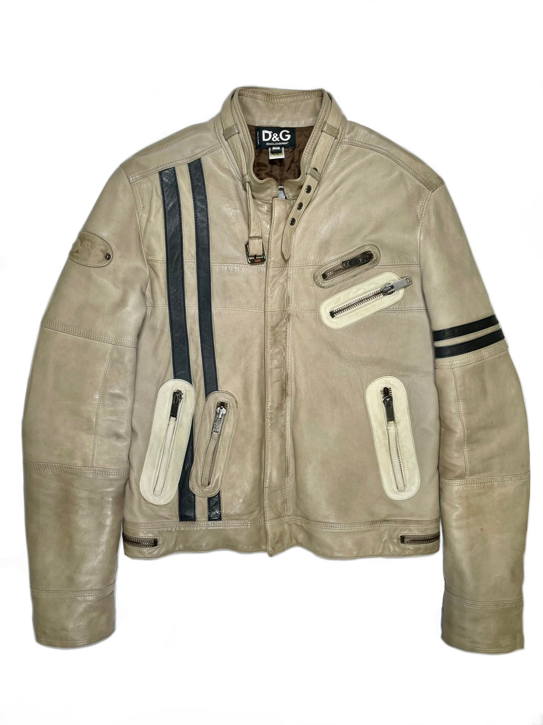 2000’s Dolce & Gabbana biker leather jacket