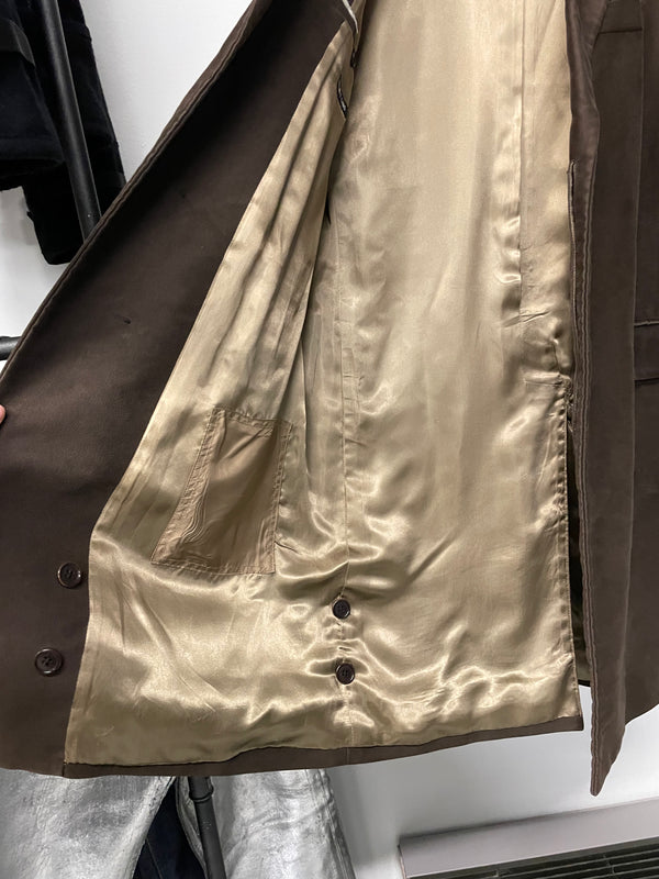 AW1996 Helmut Lang double breasted moleskin coat