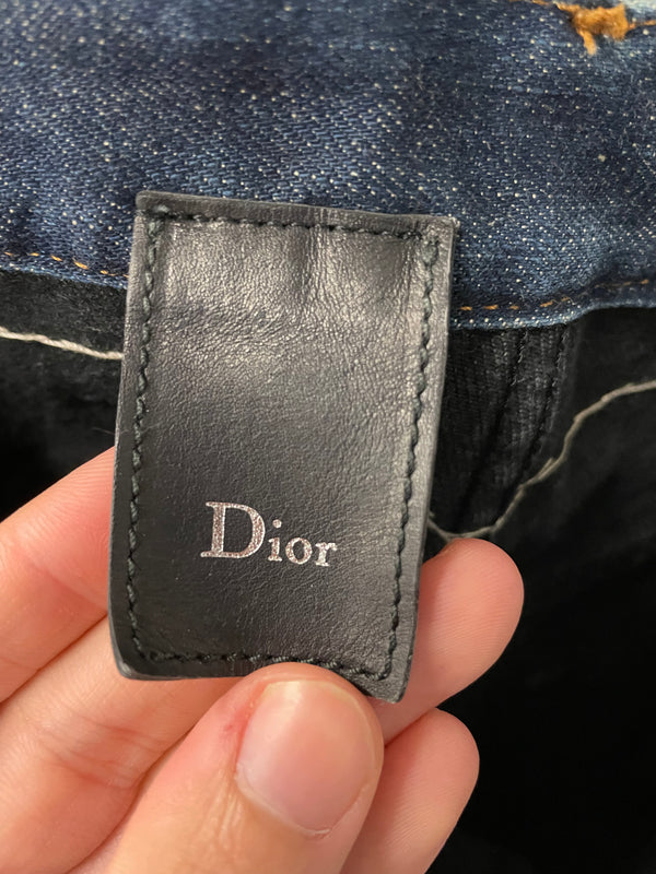 2006 Dior Homme cummerbund jeans
