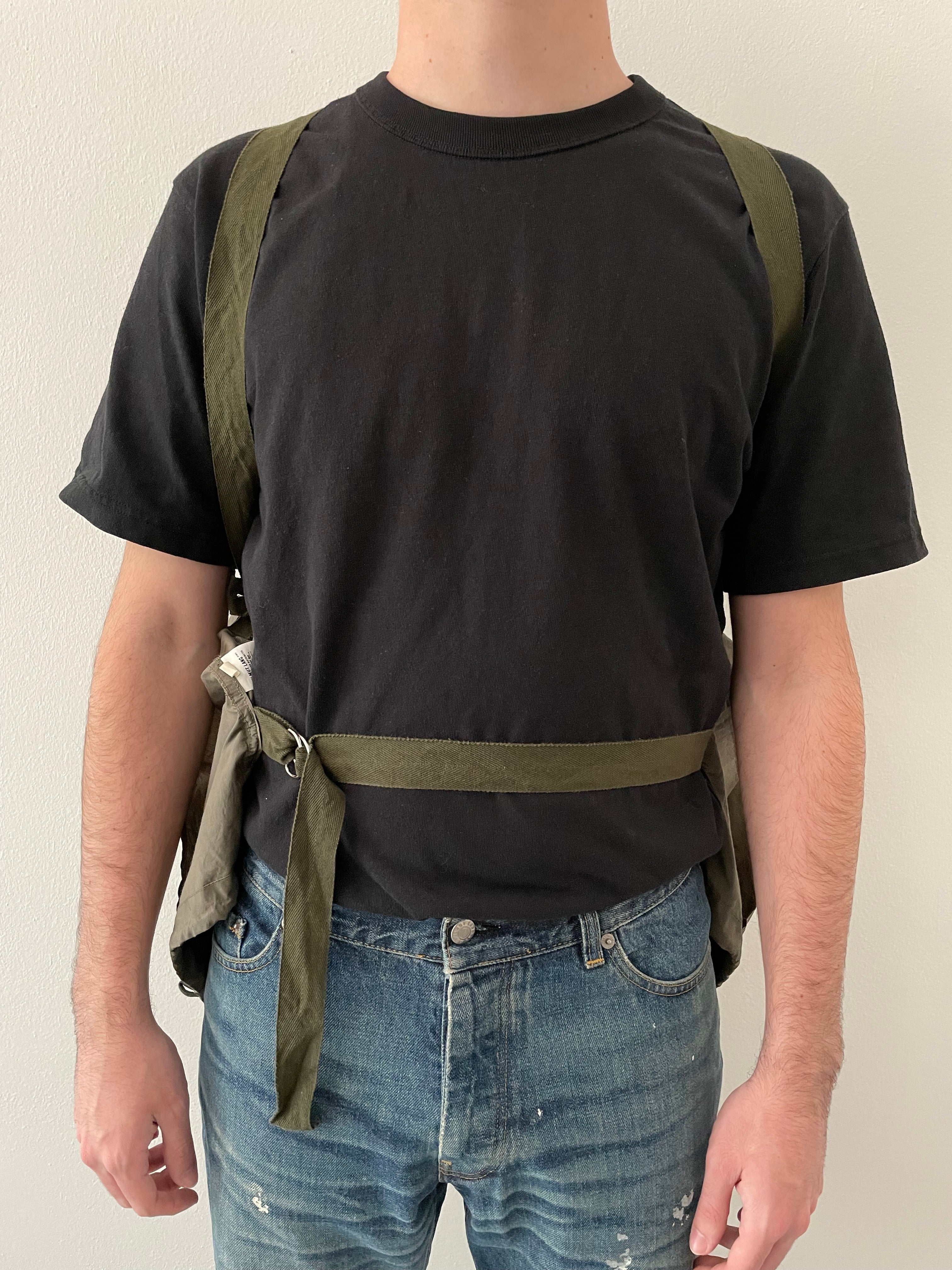 HELMUT LANG BONDAGE BODY VEST 専用 Buy Vintage Helmut Lang Bonded Jersey Bondage Bomber Vest