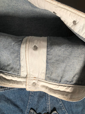 1980s Katharine Hamnett oversize cargo denim jacket