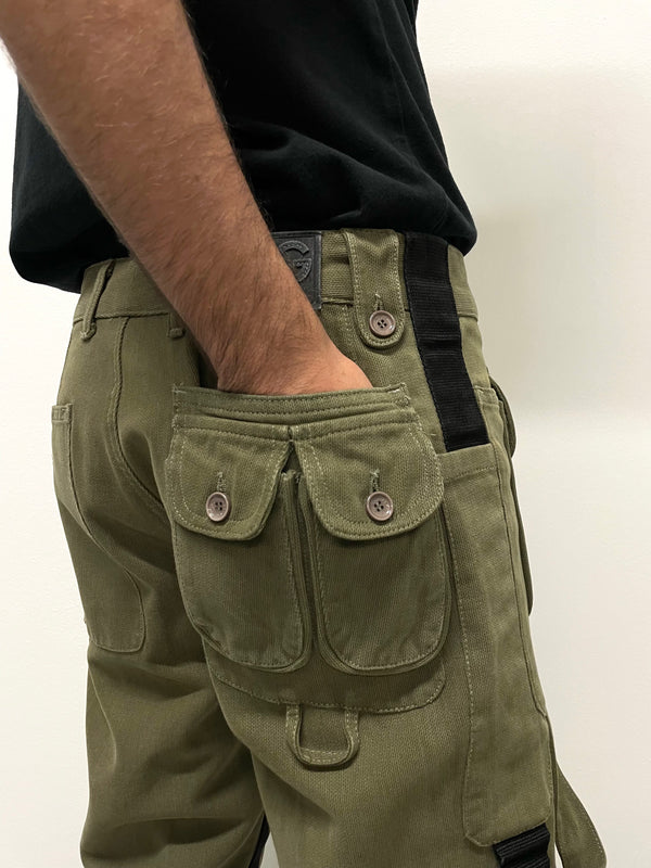 AW2003 Dolce & Gabbana bondage parachute cargo pants