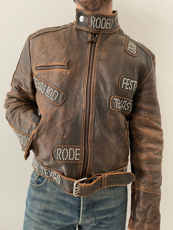 2000s Dolce & Gabbana Rodeo leather jacket