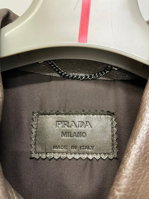 2010s Prada leather jacket