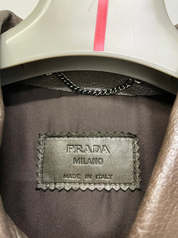 2010s Prada leather jacket
