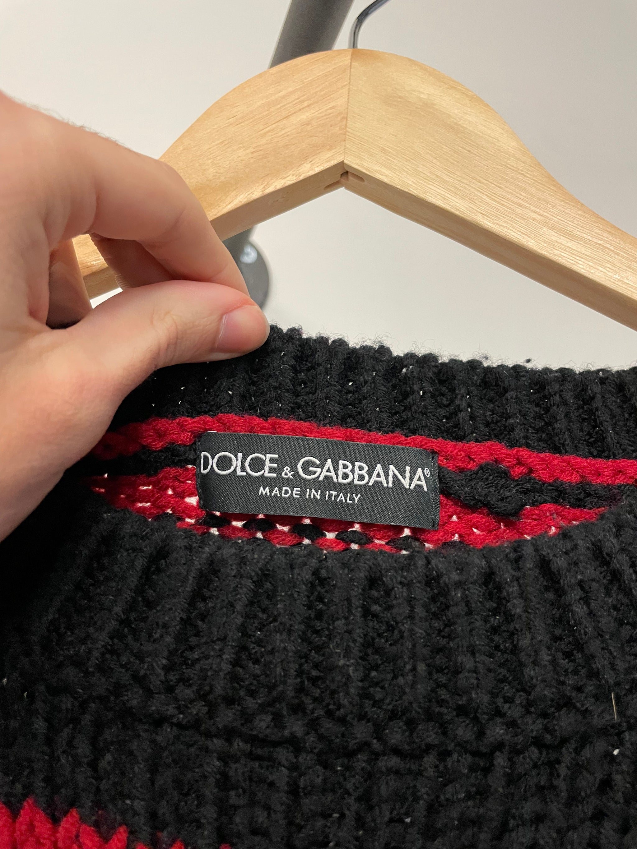 dolce&gabbana archive hand painted knit