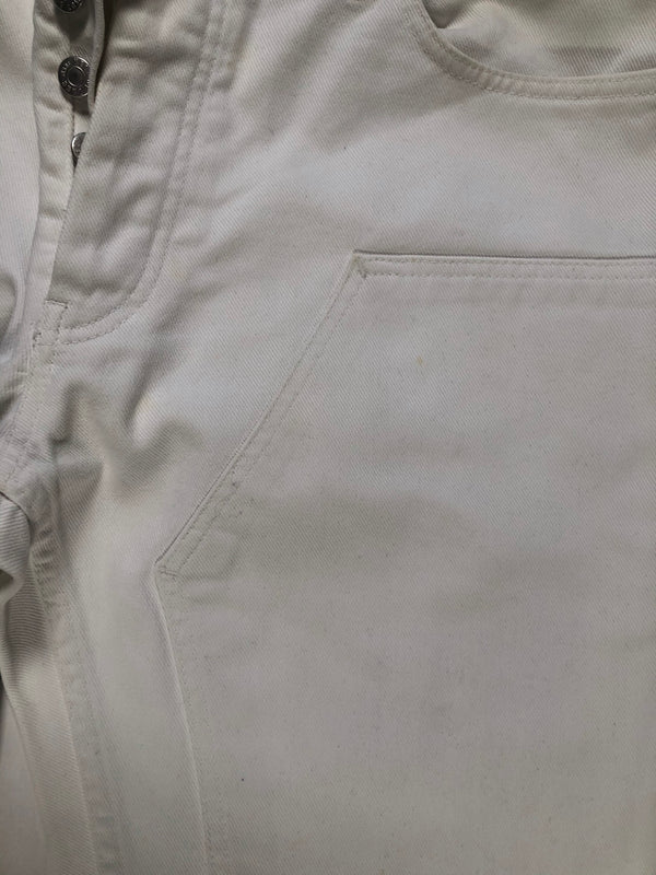 1999 Helmut Lang double knee carpenter ice white pants