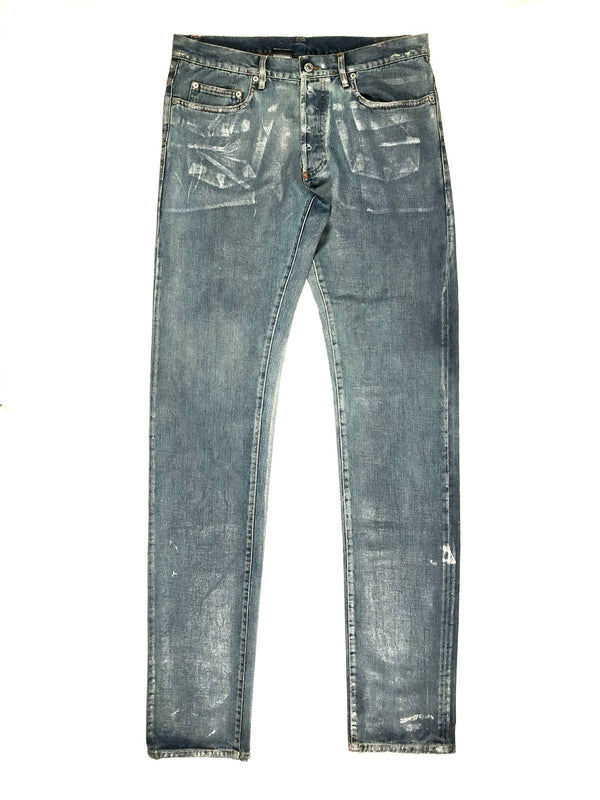 SS2008 Dior “think fast” waxed Denim