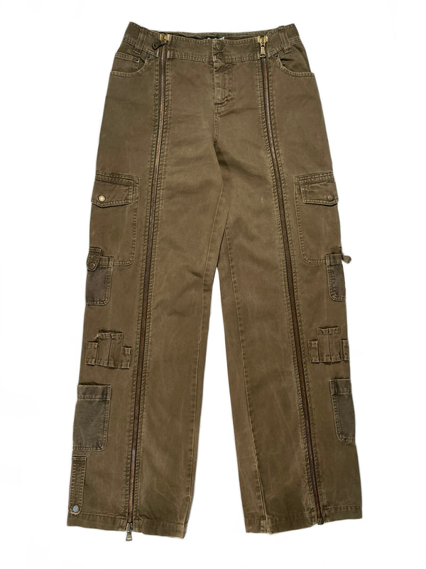 2000’s Dolce & Gabbana full zipper cargo pants