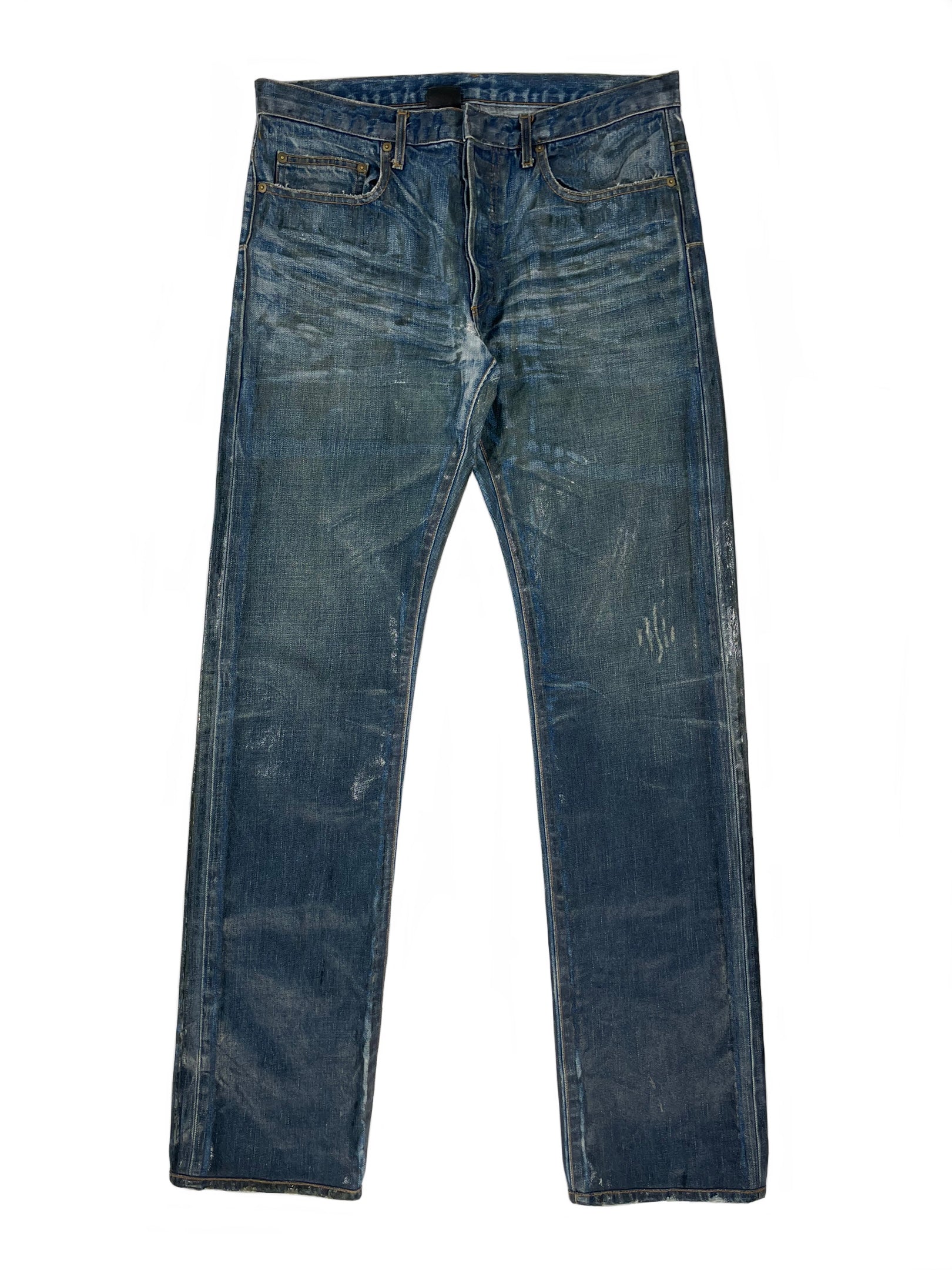 AW2003 Dior Homme waxed jeans