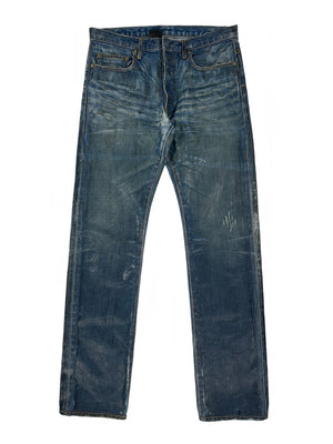 AW2003 Dior Homme waxed jeans