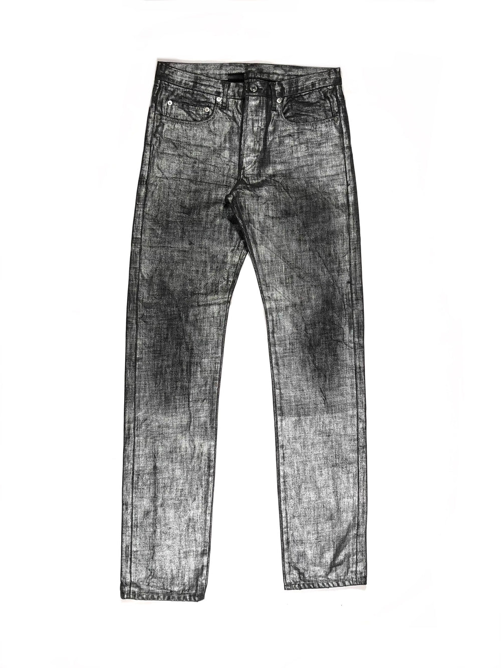 AW2006 Dior Homme "Radioactive“ Metallic Waxed Jeans by Hedi Slimane