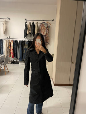 AW1999 Miu Miu hidden pocket technical nylon coat