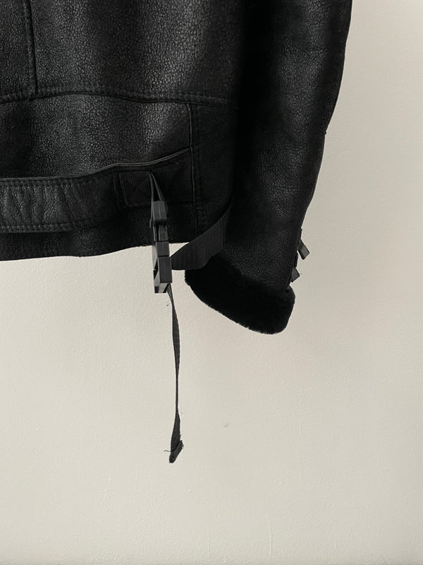 AW2007 Dior × Hedi Slimane "Navigate" shearling leather  jacket