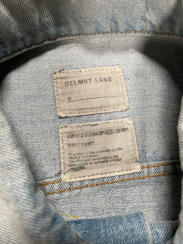 Helmut lang vintage clear broken denim